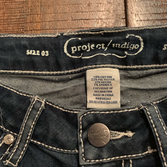 ❤️Project Indigo Juniors Size 3 Straight Leg Jeans - Picture 5 of 5